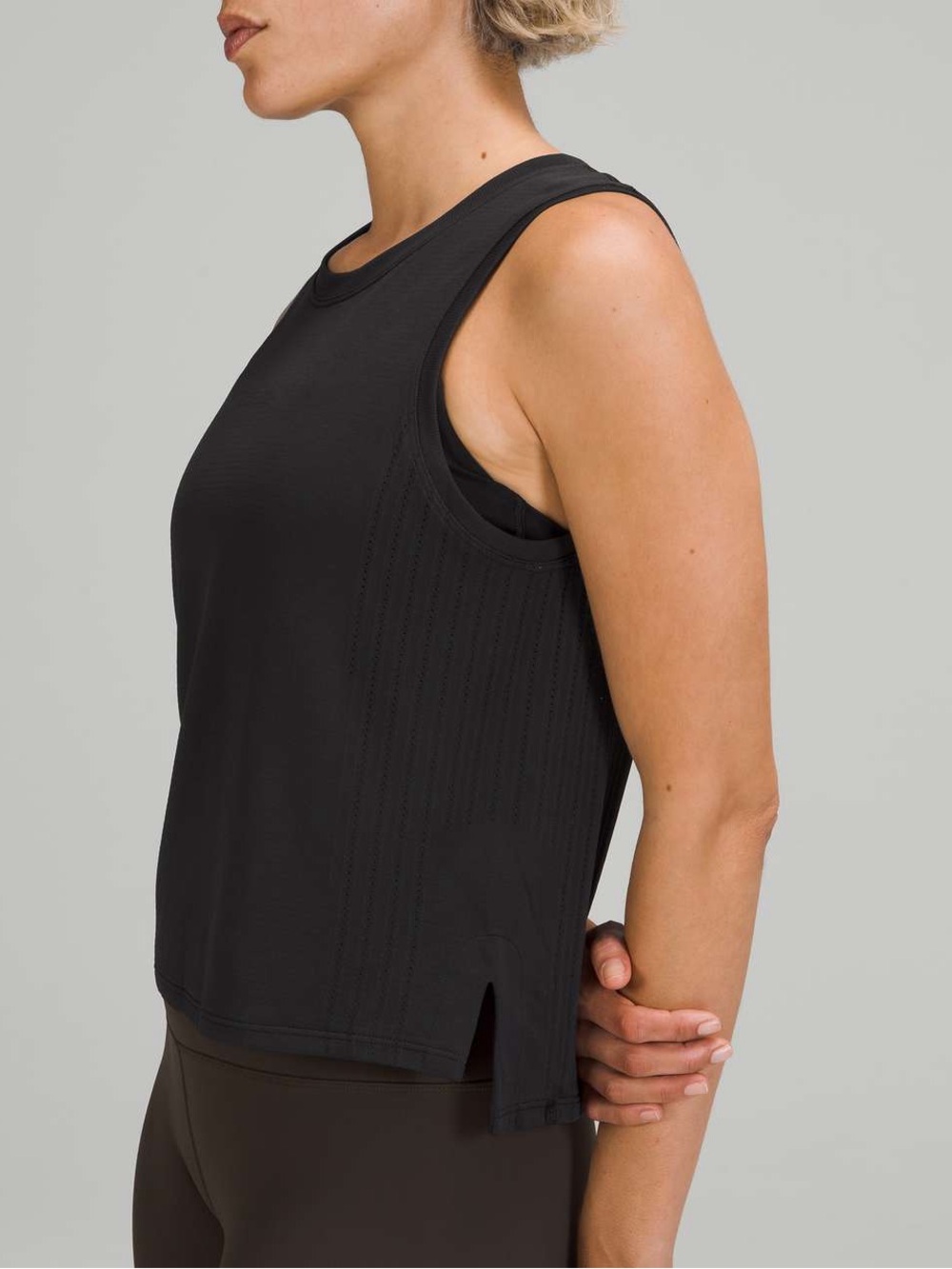 Lululemon Train to Be Tank Top in Black / Black (First Release).